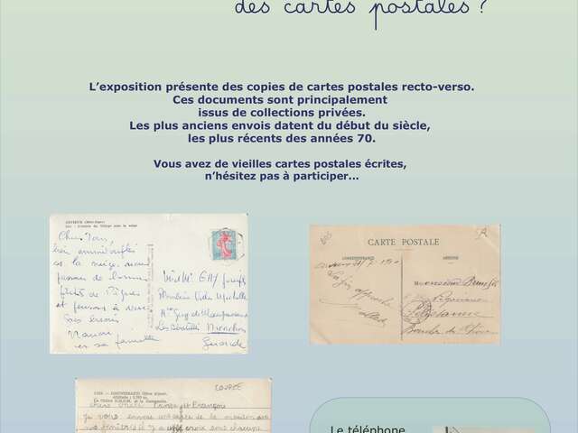 Exposition de cartes postales
