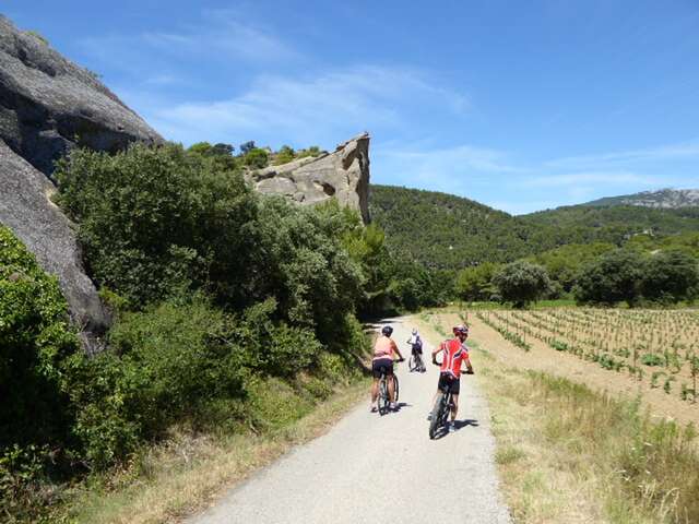 Beaumes-de-Venise son vignoble et ses terroirs : Balade accompagnée à vélo
