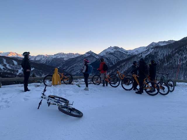 Nocturne fatbike vallée de l'Izoard