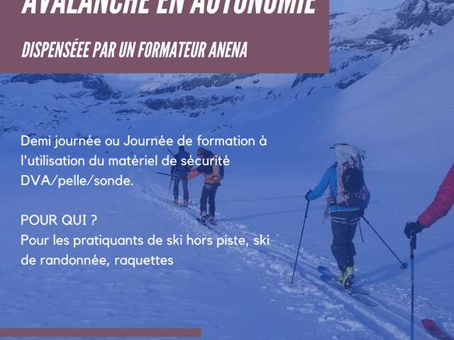 Demi journée formation sauvetage avalanche en autonomie (niveau 1)