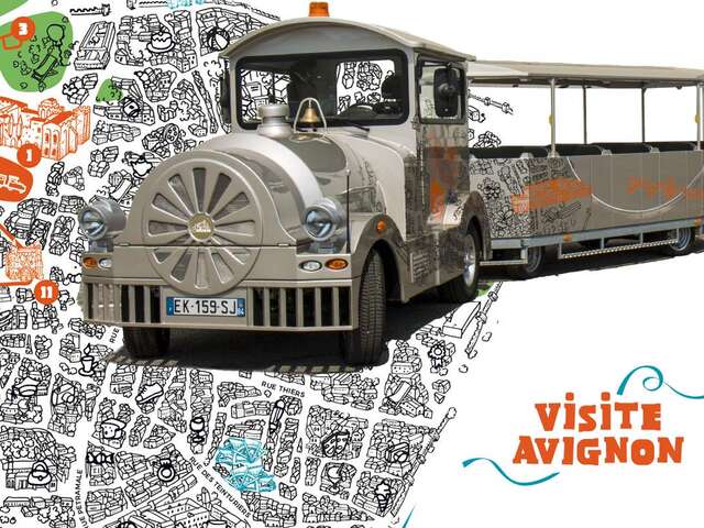 Der Petit Train Touristique d'Avignon - Besichtigung von Avignon Lieutaud