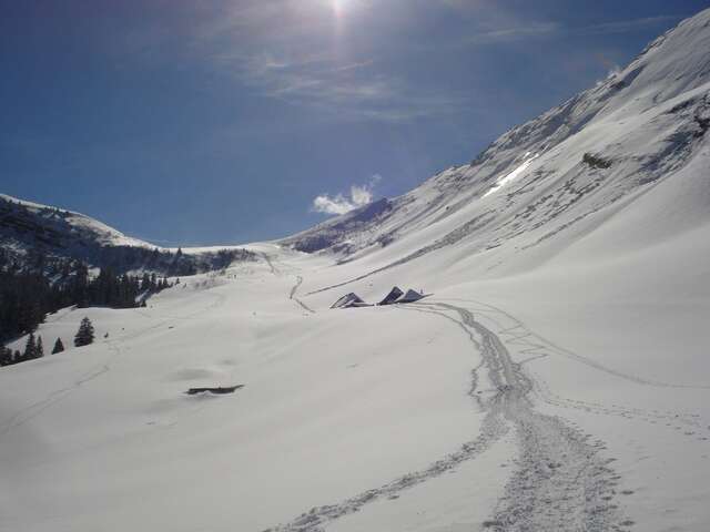 Tocht met sneeuwraketten: La combe d'Arclusaz