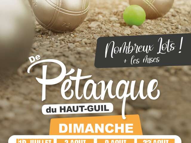 Les concours de pétanque du Haut-guil - à Abriès