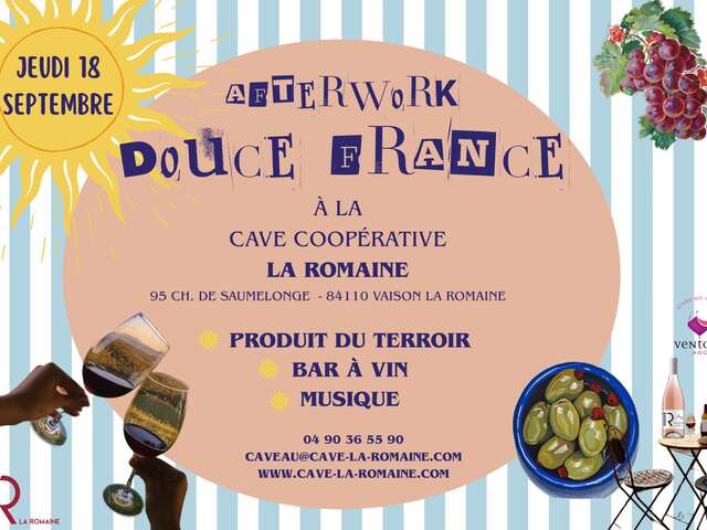 Festival Ventoux Saveurs "Afterwork 'Douce France'" - Cave La Romaine