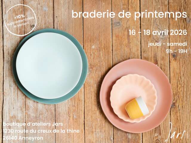 Braderie de printemps Jars