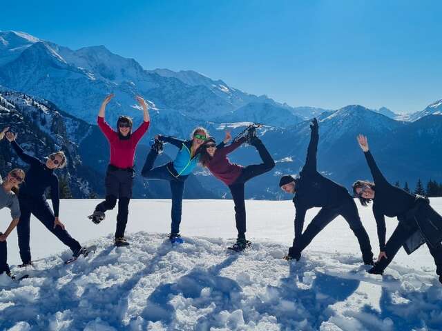 Demi-journée raquettes et yoga