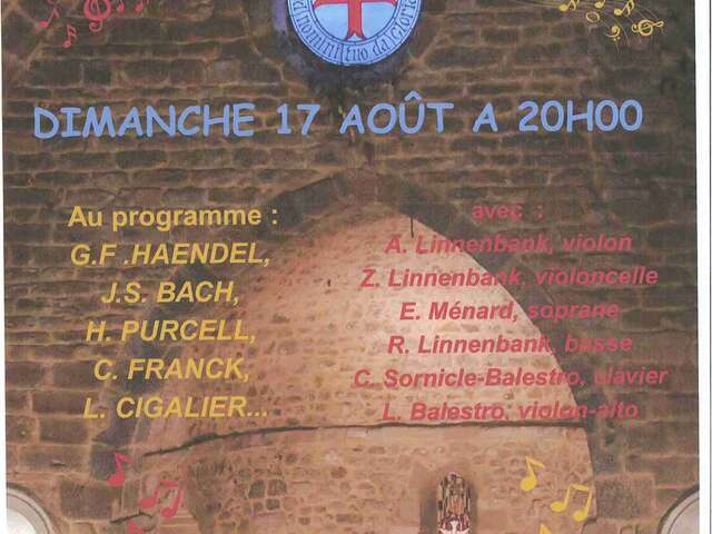 Concert in front of Villedieu church