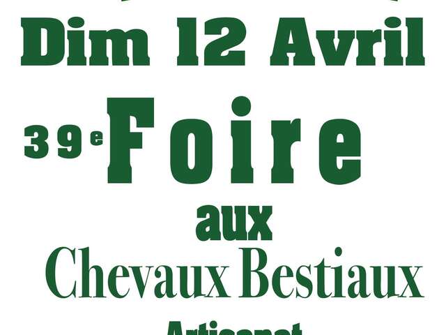 39e Foire aux chevaux et bestiaux