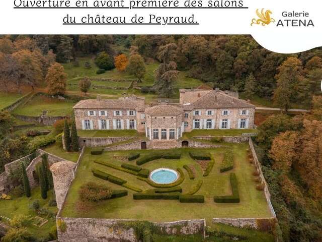 Visite des salons du Château de Peyraud