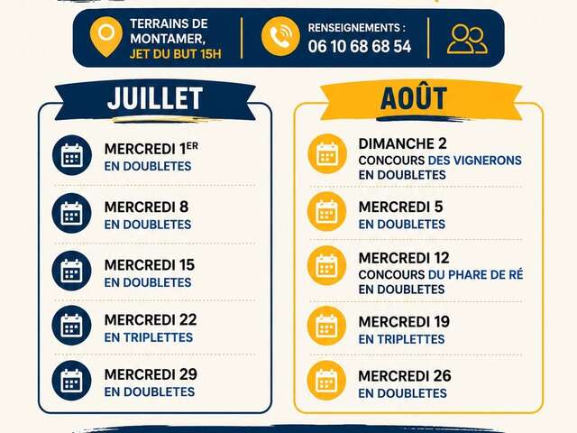 Concours de pétanque
