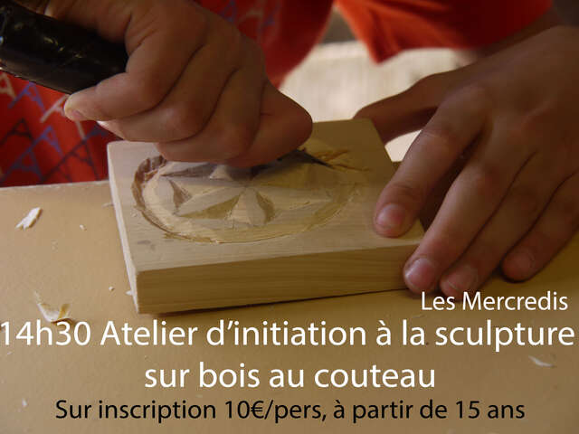 Atelier initiation à la sculpture sur bois au couteau