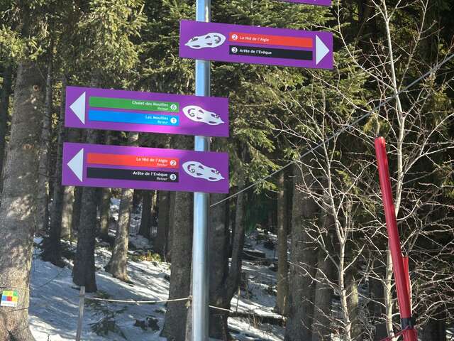 Les Mouilles snowshoe trail