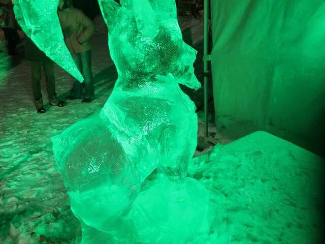 Sculpture sur glace