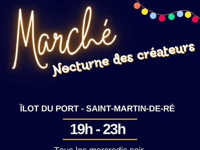 Mercado nocturno de diseñadores en Saint-Martin-de-Ré