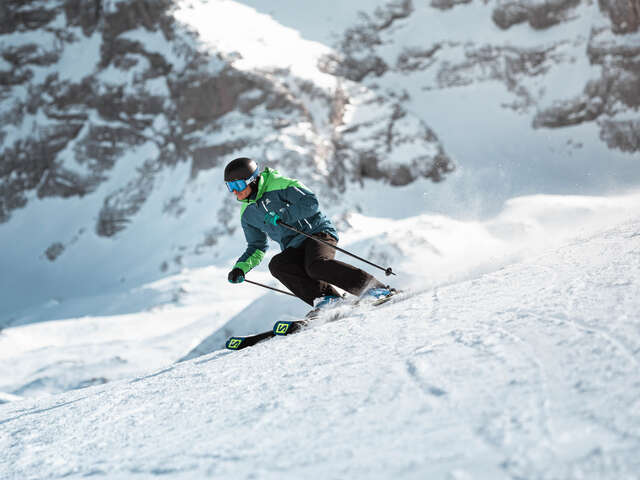 Vallée Blanche à ski avec un guide
