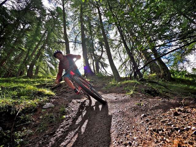 Itinéraire bike park piste verte "La Gilly"