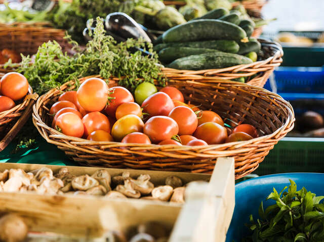 Marché bio et des produits locaux