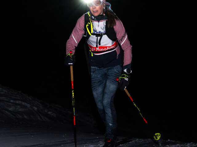 Signal Express : montée sèche de ski de randonnée en nocturne