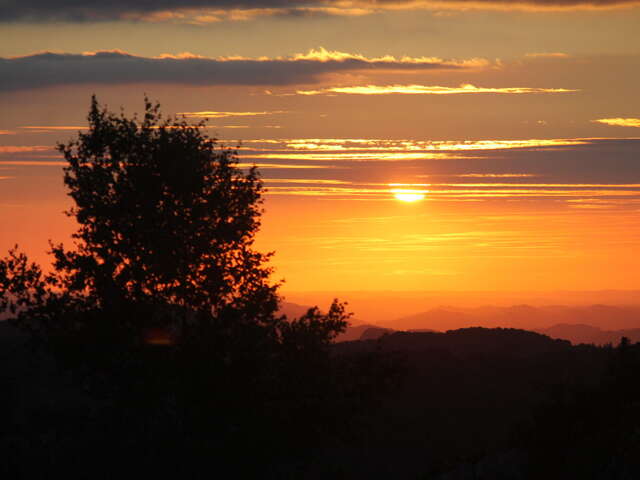 Sunset, coucher de soleil à Roquefixade