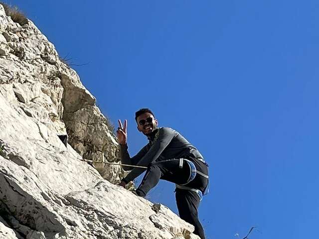 Initiation escalade dans les Calanques