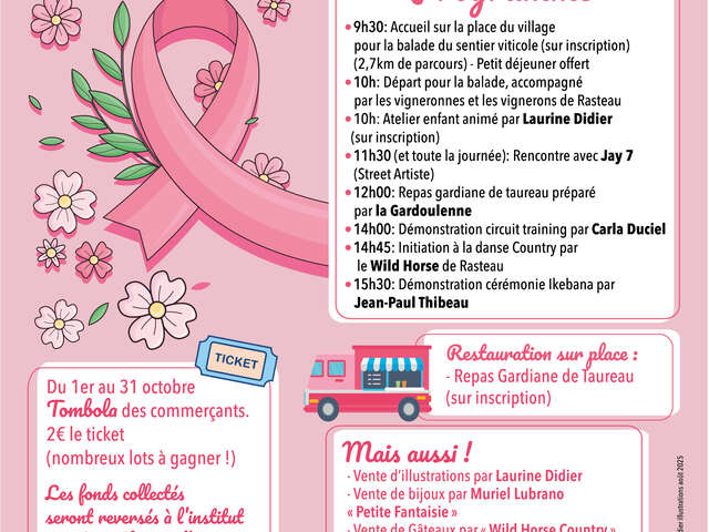 Rasteau se mobilise pour Octobre Rose