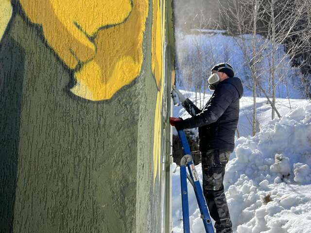 Fresque "L’envol" par SowanOne