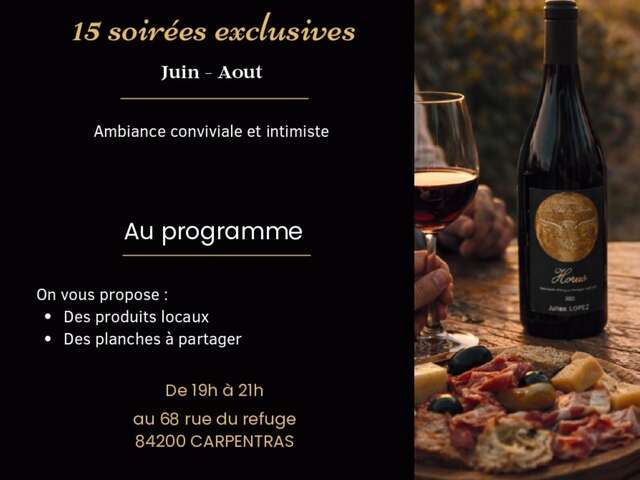 Apéritif dinatoire au coeur des vignes - Domaine Le Clot de Bénou