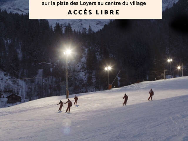 Nocturne de ski alpin