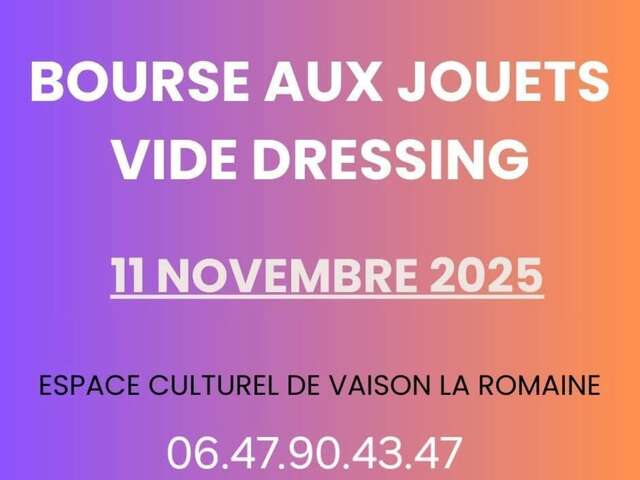 Bourse aux jouets & Vide grenier de l'APE Zolis Mômes