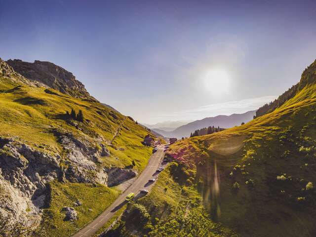 Aller cyclo : Col de la Colombière sud