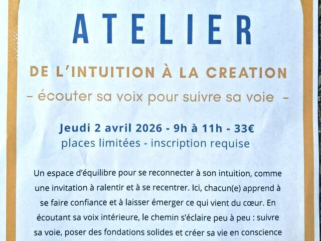 De l'intuition à la création - Ecouter sa voix pour suivre sa voie.