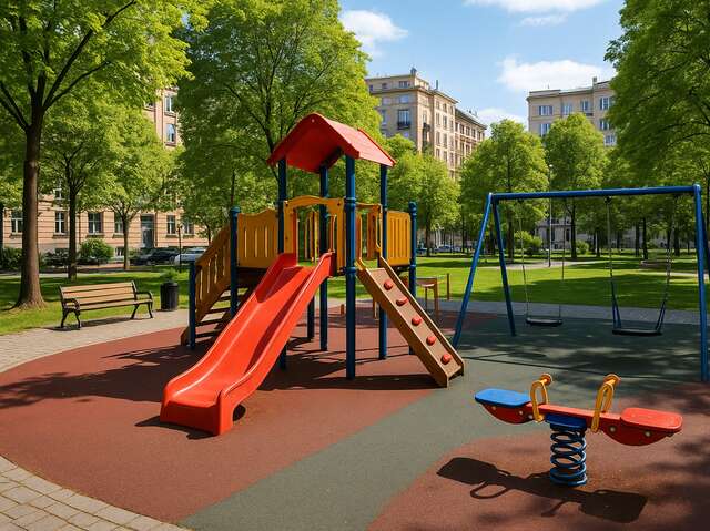 Park and playground - Square Jeanne d'Arc