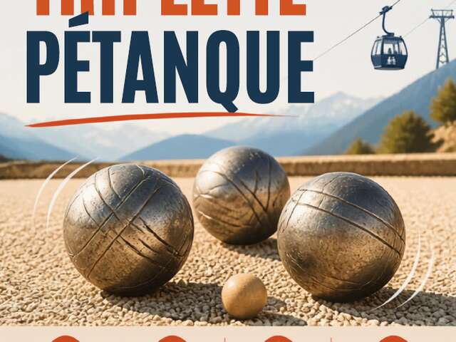 Concours de pétanque en triplette