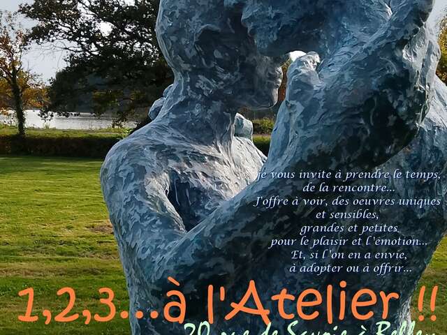 Exposition de peinture et de sculpture à l'atelier de Mireille Belle