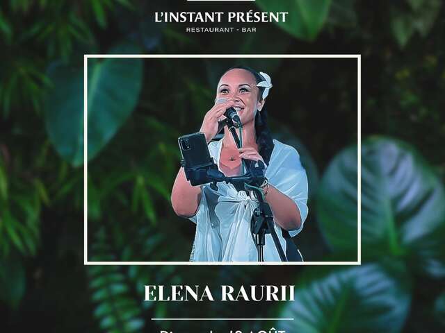 Elena Raurii en concert à l'Instant Présent
