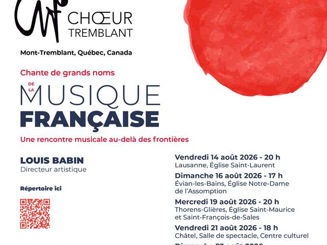 Le Chœur Tremblant chante de grands noms de la musique française