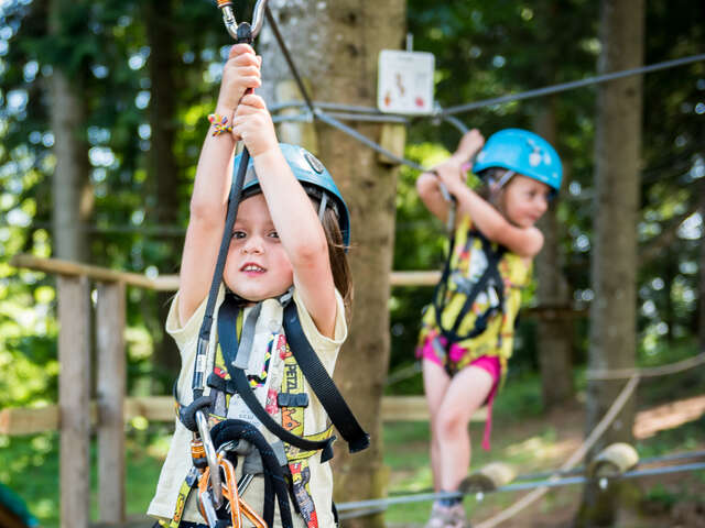 Fun forest adventure trail