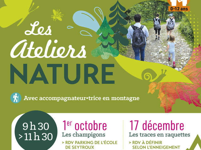 A hauteur de parents : Atellier nature en raquettes