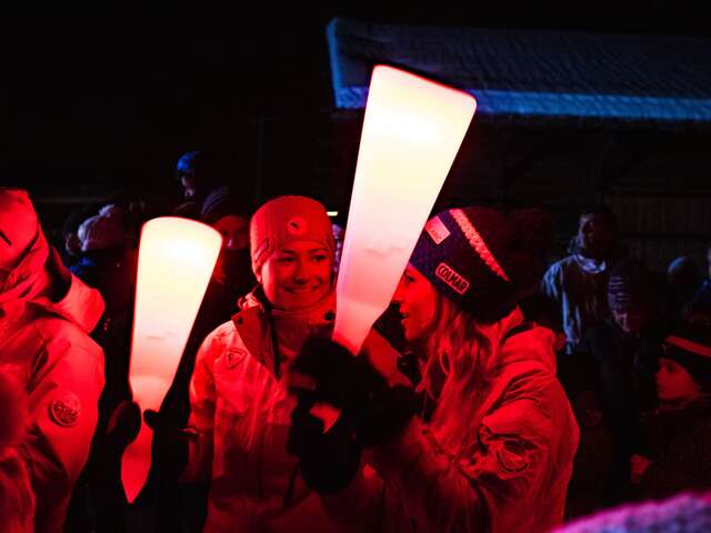Descente aux flambeaux de l'ESF