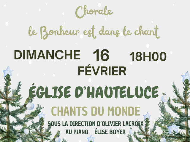 Concert chorale "Chants du monde"