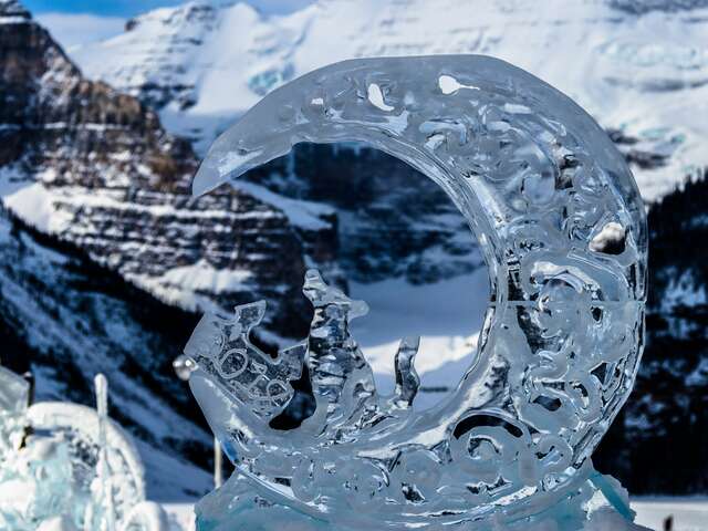 Réalisation de sculptures sur glace