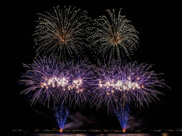 Feu d'artifice du 15 août à Grimaud