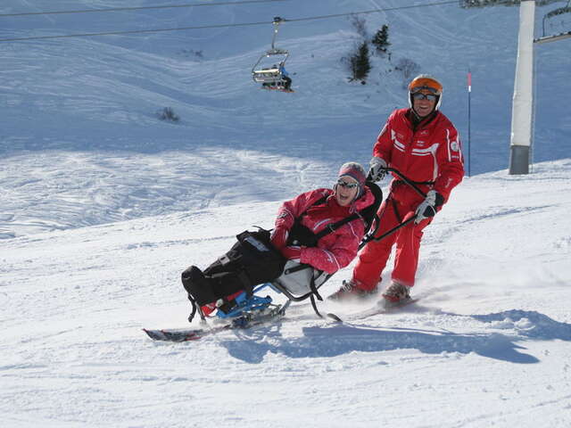 Ski assis avec l'ESF