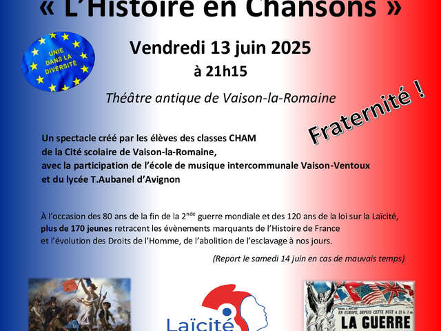 Spectacle "Histoire en chansons"