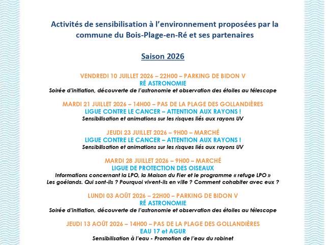 Exposition " Ré Ile Nature"
