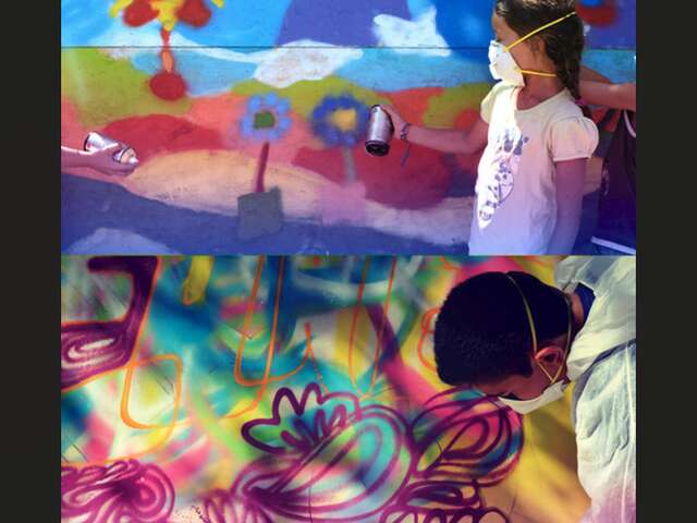 Atelier d’exploration street art avec Enkage