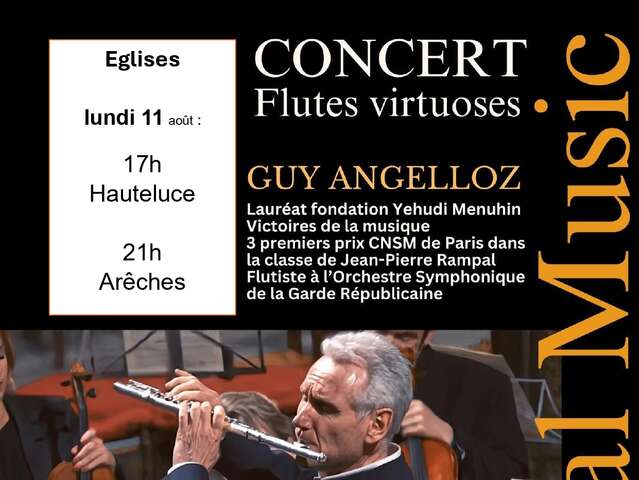 Concert de flûtes virtuoses - Guy Angelloz à Hauteluce
