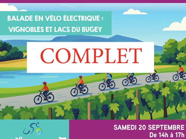 Balade en vélo électrique : entre lacs et vignobles du Bugey