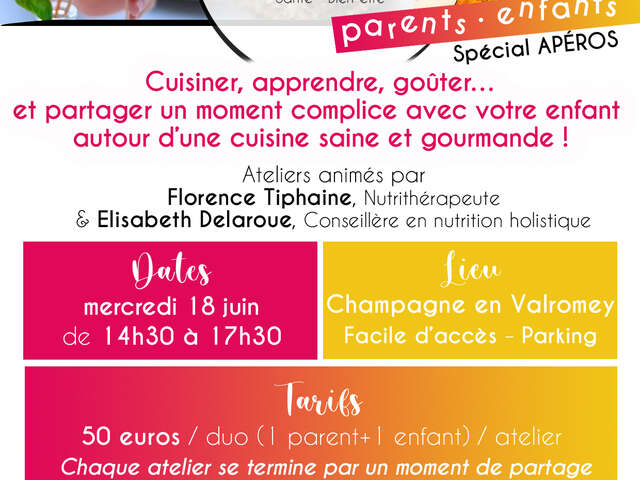 Les ateliers cuisine d'Elise et Flo : atelier parents/enfants
