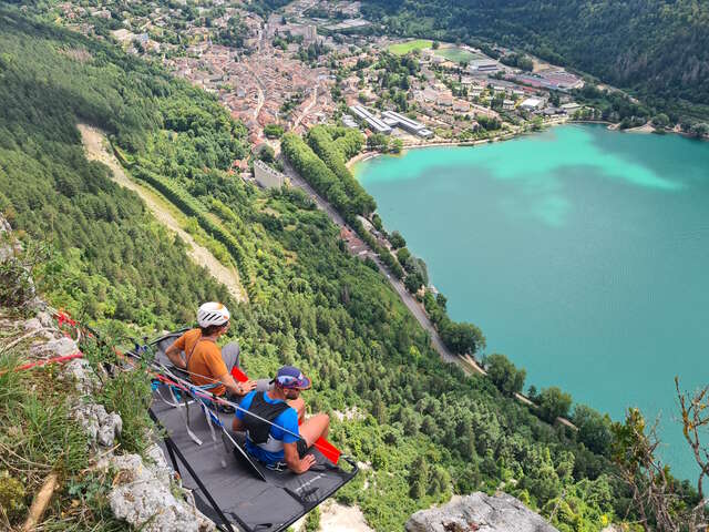 Apéro suspendu au coucher du soleil